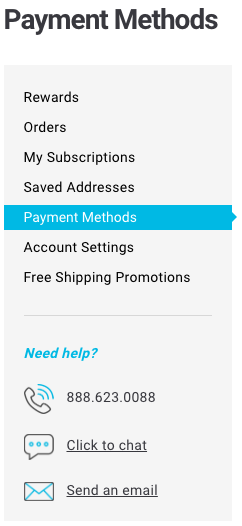 How do I update my payment method on my subscription?